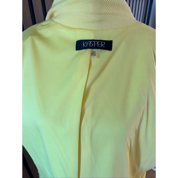 Kasper night yellow jacket blazer size 18W work attire work outfit NWT - Picture 5 of 11